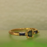 Full sapphire ring