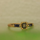 Full sapphire ring