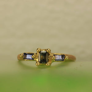 Full sapphire ring