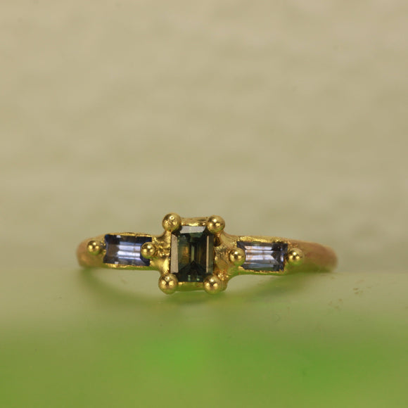 Full sapphire ring