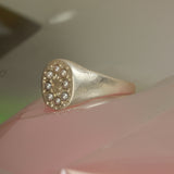pearl signet ring