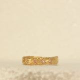 pink diamond squashed crossiant ring