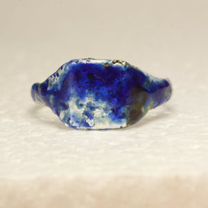blue glass ring