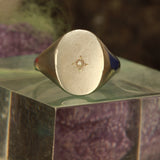 big little pearl signet - Size 9.5