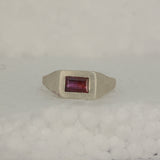 natural ruby ring - Size 4.5