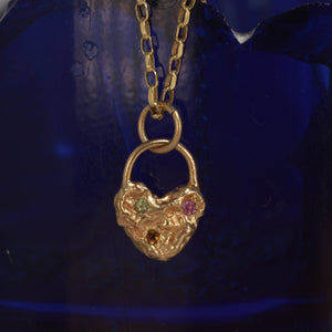 Melted heart pendant #2