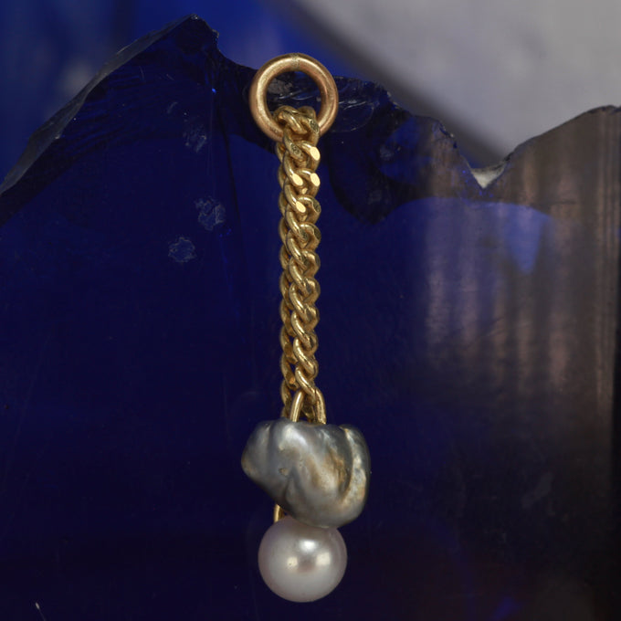 clown pearl stud earring