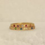 kaleidoscope ring - blue