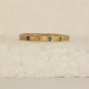 kaleidoscope ring - blue