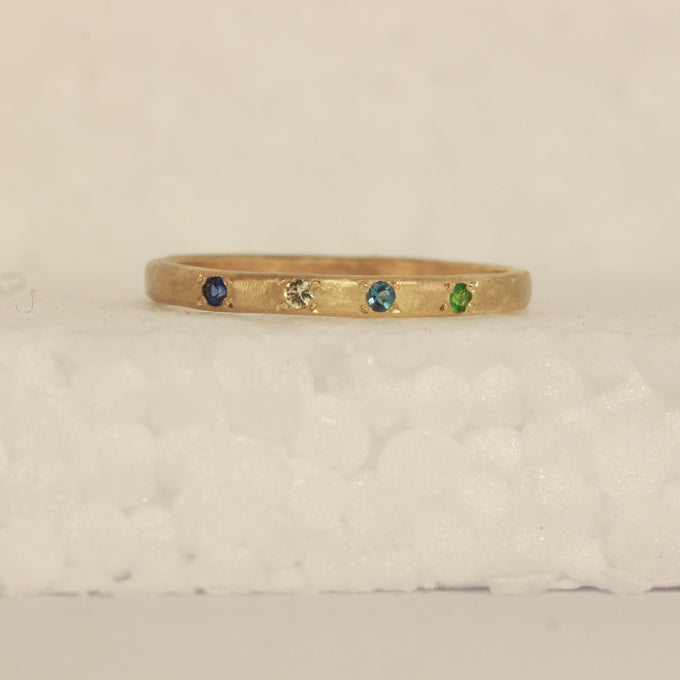 kaleidoscope ring - blue