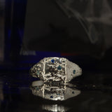 Sandcast signet ring  - Size 7.5