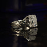 Sandcast signet ring  - Size 7.5