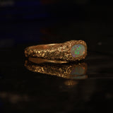 solid gold opal ring - Size 5