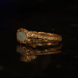 solid gold opal ring - Size 5