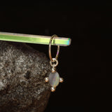 opal hanging hoop 12