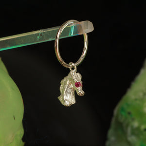 Concerned baby horse earring