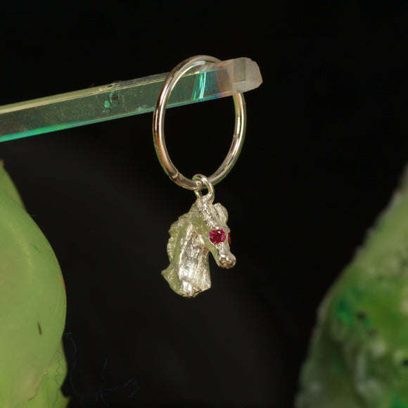 Concerned baby horse earring