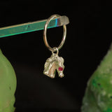 Concerned baby horse earring