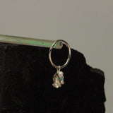 Concerned baby horse earring light blue