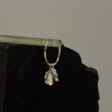 Concerned baby horse earring light blue