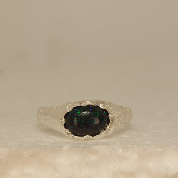 Andamooka Natural opal ring - Size 5 / J.5