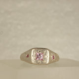 Pink sapphire rough ring - Size 6.25/M