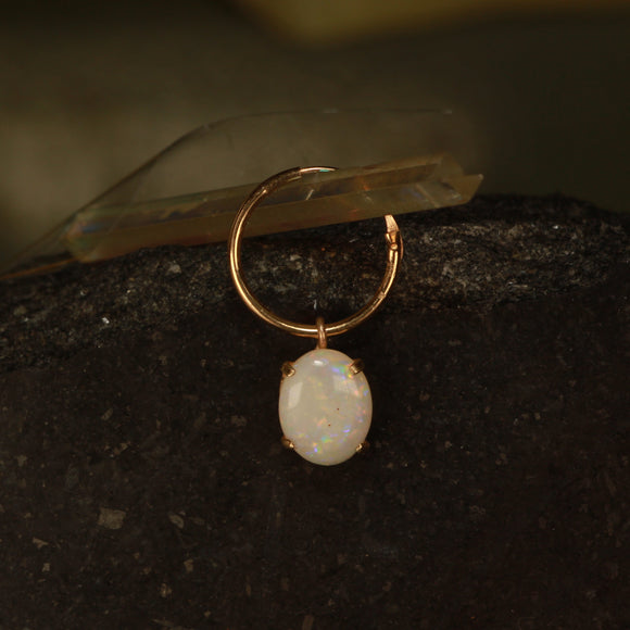 Coober pedy opal earrings