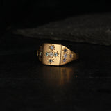 Lilac Small party natural signet ring