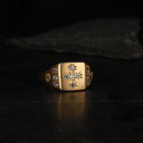 Lilac Small party natural signet ring