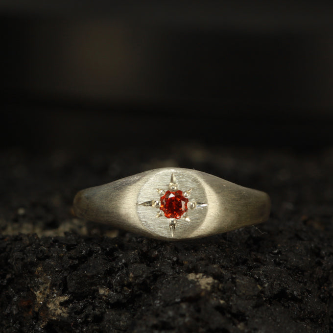orange sun ring - Size 5.5 / k.5
