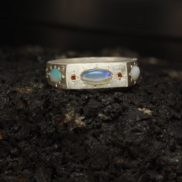 Opal big rig ring #3 - Size 7.25 / O
