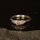 pink sapphire melted ring- Size 6.5 / M.5