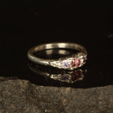 pink sapphire melted ring- Size 6.5 / M.5