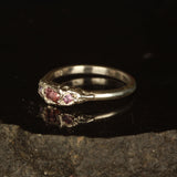 pink sapphire melted ring- Size 6.5 / M.5