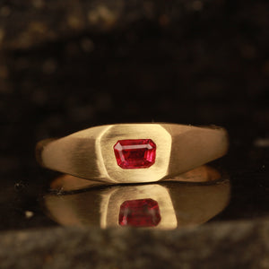 Ruby uneven ring