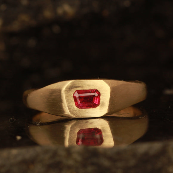 Ruby uneven ring