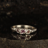 Melted purple sapphire ring Size: 7 / O