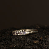 purple sapphire melted ring Size: 7 / O