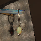 Green Opal hanging hoop