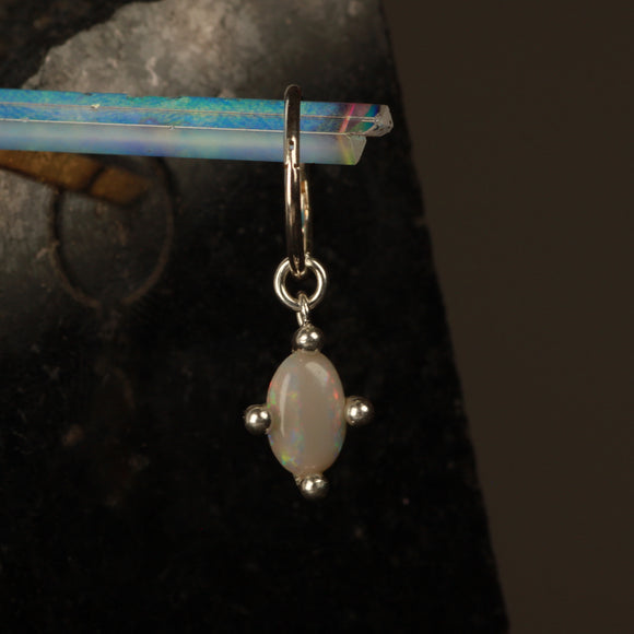Opal hanging hoop