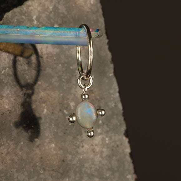Opal hanging hoop
