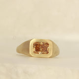 Yellow radiant cut signet