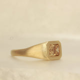 Yellow radiant cut signet