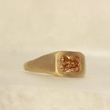 Yellow radiant cut signet