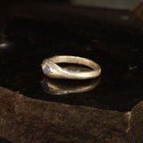 Purple opal window ring