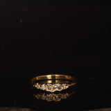 Melted lab diamond ring