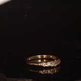 Melted lab diamond ring