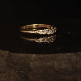 Melted lab diamond ring