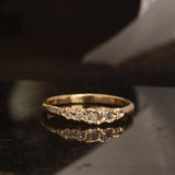 Melted lab diamond ring