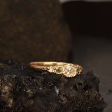 pink diamond side ring